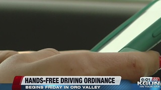 Hands-free driving ordinance begins Friday in Oro Valley