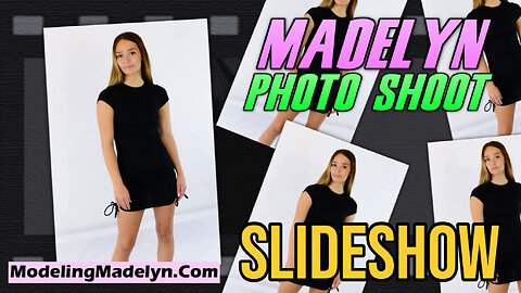 ¡SESIÓN de FOTOS - Model Madelyn - Black Dress Slideshow - Midwest Model Agency