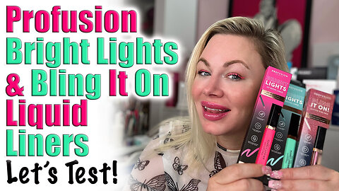 Profusion bright lights and Bling it on Liquid Liners Review | Wannabe Beauty Guru