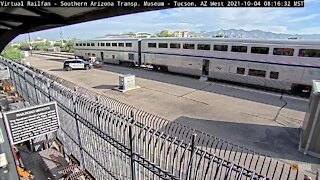 Webcam capture of Amtrak live shooter situation