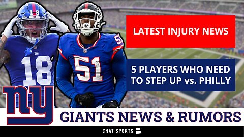 MAJOR Giants Injury News Ft. Azeez Ojulari & Isaiah Hodgins + 5 Giants Who Need To Step Up vs Eagles