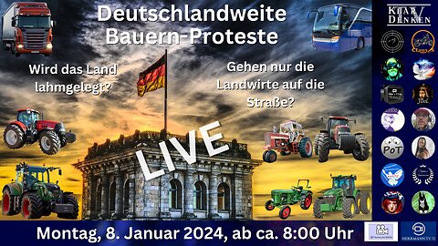 💥LIVE | Deutschlandweite Bauern-Proteste - Wird das Land lahmgelegt? Wer geht alles auf die Straße?💥