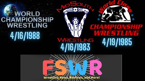 NWA WCW 4/16/88, Mid-South Wrestling 4/16/83, WCCW 4/19/85 Recap/Review/Results
