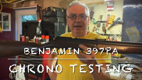 Benjamin 397PA chronograph testing 3 pumps to 8 pumps what a power house!