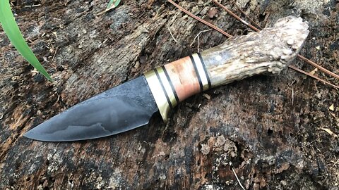 Knife making: DIY Hand Forging a Hidden Tang Knife Blade From Scrap San Mai Part 2