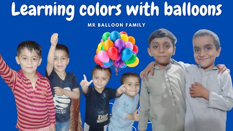 Learning colors with balloons