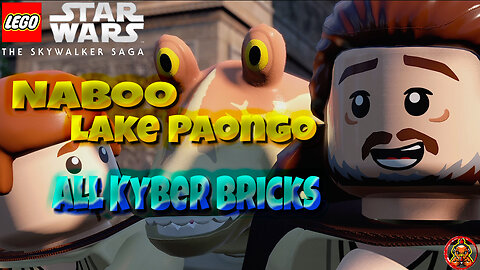 Lego Starwars the Skywalker Saga Naboo Lake Paongo All the Kyber Bricks