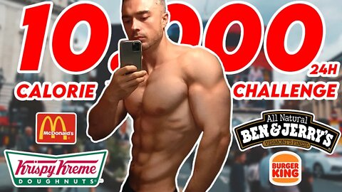 Epic 10,000 Calorie Cheat Day Challenge Man Vs Food Walk Around London #cheatday #mukbang #fitness