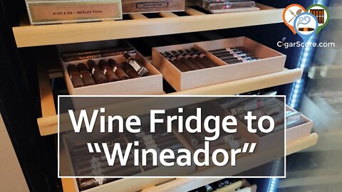 How to CONVERT a Wine REFRIGERATOR Into a Cigar HUMIDOR (Wineador) - Humidor Build 2022