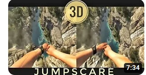 🔴 VR Acrophobia? 3D Jump from Mountain VR Google Cardboard VR Box 360 Virtual Reality Video 3D SBS