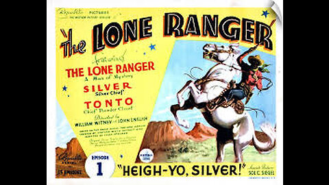 THE LONE RANGER (1938)--a colorized 15-chapter serial combined into into one video