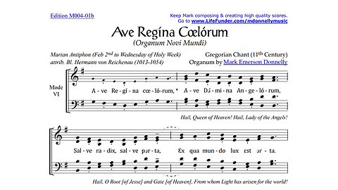 ChantHacks with Mark Emerson Donnelly: Ave Regina Coelorum - Organum Novi Mundi (Episode 2)