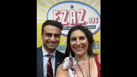 Next Arizona Attorney General? Abraham Hamadeh talks with @Patriot_Mom007 at the EZAZ Grand Opening