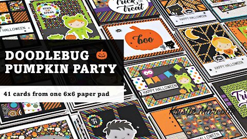Doodlebug | Pumpkin Party | 41 cards from one 6x6 paper pad