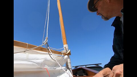 Building Grace: Rig Non-Standard Gaff for Reefing (Finally), and Some Rowdy Reefed Sailing