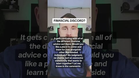 If I put together a free financial discord, where I add information about financial strategies, conc