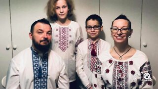 Ukraine man leaves family to defend Ukraine