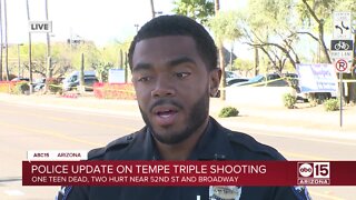 Tempe police provide update on triple shooting near 52nd Street and Broadway Road