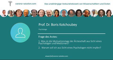 Interview Corona-Solution mit Prof. Dr. Boris Kotchoubey