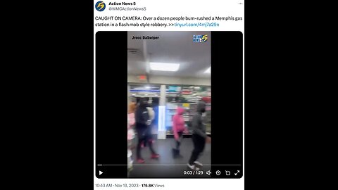 Flash Mob Robs Gas Stations in Memphis