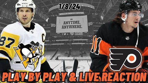 Pittsburgh Penguins vs Philadelphia Flyers Live Reaction | NHL Play by Play | Flyers vs Penguins