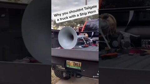 Ship horns take care of tailgaters!