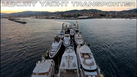 Port Departure - SuperYacht Transport Ship