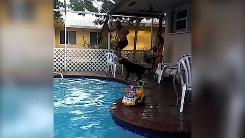 Dad's Epic Pool Fail
