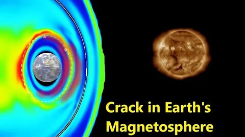 Crack in the Magnetosphere and solar Activity today