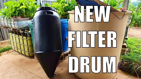 New Aquaponics System Filter Drum & System Nutrient Update