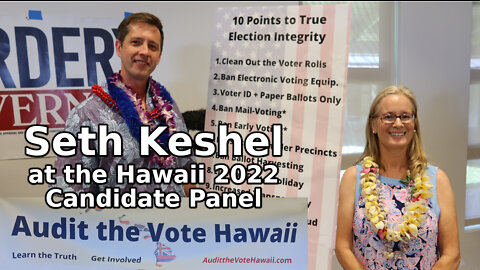 Seth Keshel at the Hawaii 2022 Candidate Panel