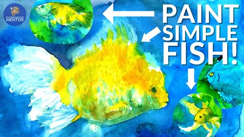 Watercolor Fish Tutorial for Beginners | Watercolor Tutorial