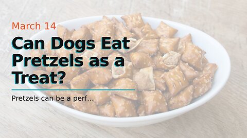 Can Dogs Eat Pretzels as a Treat?