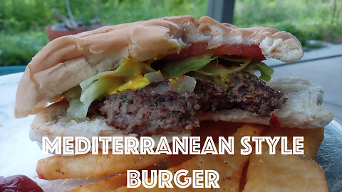 Mediterranean Style Burger | Making Food Up