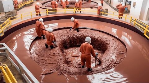 How chocolate is made: The Art of Chocolate Making in a Factory 🍫✨