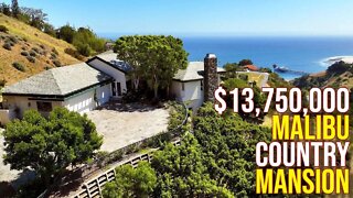Touring $13,750,000 Malibu Ocean Country Mansion