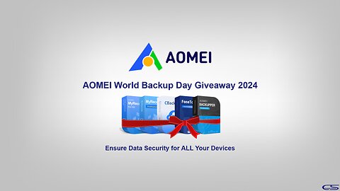 AOMEI World Backup Day Giveaway 2024