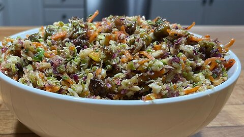 Brussel Sprout & Cabbage Coleslaw