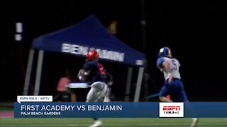 Benjamin rolls through First Academy to regional finals