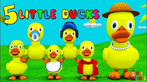Five Little Ducks Went Out One Day 🦆🦆 Kids Songs & Nursery Rhymes 🦆🦆