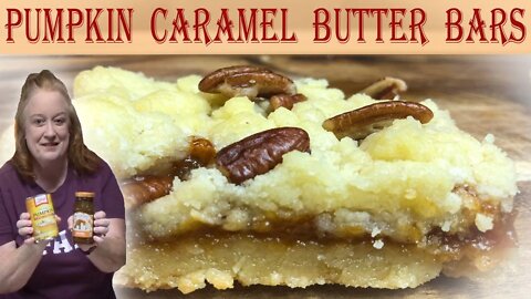 PUMPKIN CARAMEL BUTTER BARS RECIPE | Easy Pumpkin Dessert | It's Fall Y'all