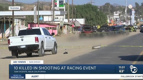 10 killed in shooting at Baja California racing event