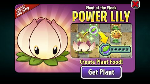 Plants vs Zombies 2 - Penny's Pursuit - Money Plant Showcase - Power Lily - July 2023