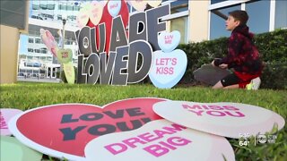 Brothers bring love through Valentine's sign