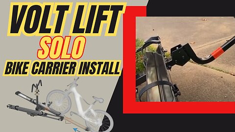 Putting the New Hyperax Volt Lift Bike Carrier on the Car Without Help