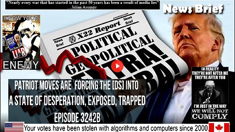 Ep. 3242b - Patriot Moves Are Forcing The [DS] Into A State Of Desperation, Exposed, Trapped