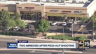 Two arrested after Pizza Hut shooting