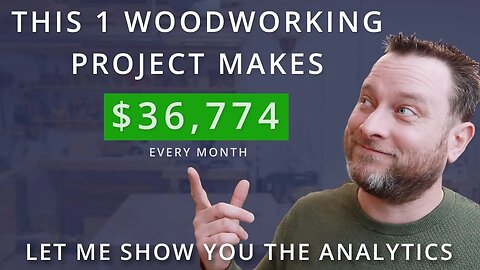 This 1 Woodworking Project Makes $36,774 Every Month! Let Me Show You The Analytics