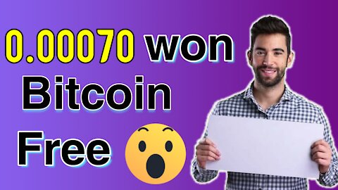 Win 0.00070 bitcoin for free with no deposit || free mining