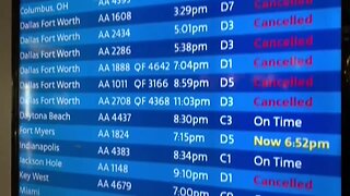 Flights delayed to New York and Philadelphia